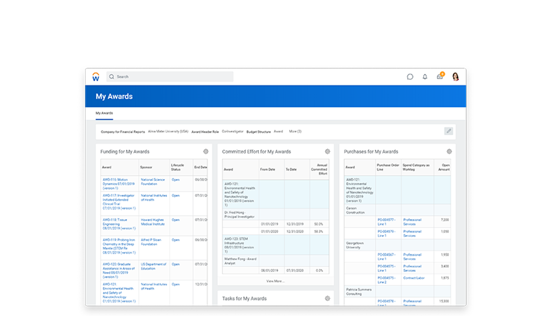 Grants Management Demo Workday US