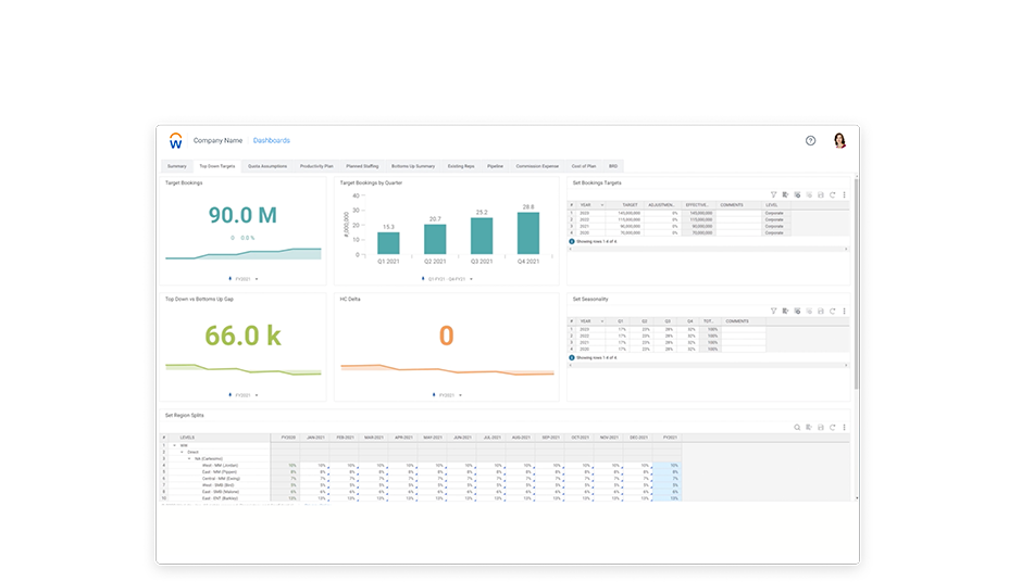 Sales Planning Overview Quick Demo | Workday US