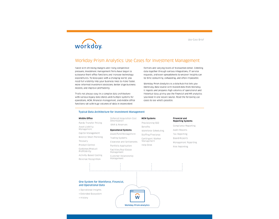 How Workday US Prism Analytics Helps Investment Management Firms ...