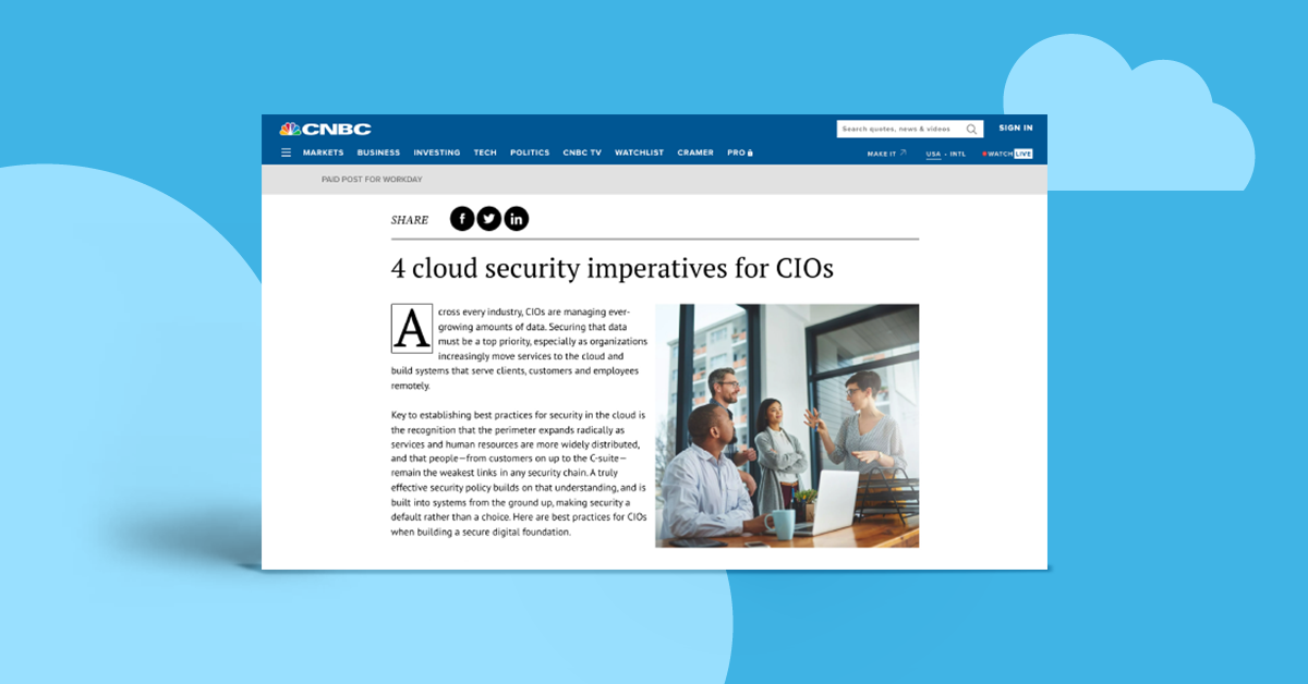Four Cloud Security Imperatives | Workday US