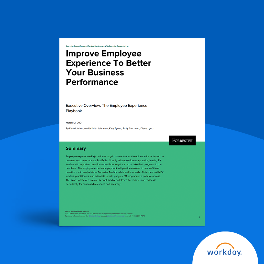 Improving Employee Experience(EX) Report | Workday US