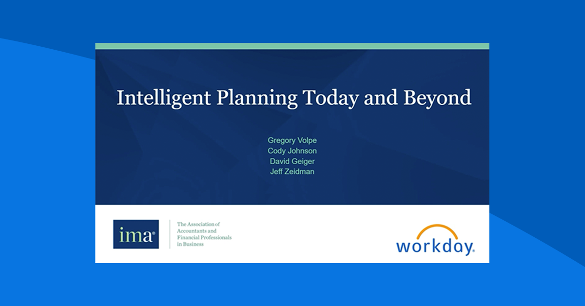 Intelligent Planning Today and Beyond | Workday US