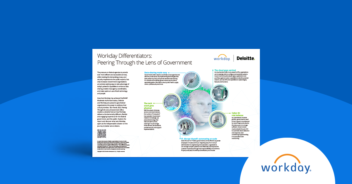 Federal Technology Trends & Differentiators | Workday US