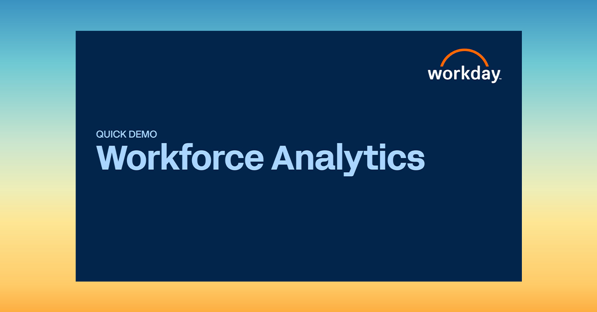 Workforce Analytics | Workday UK